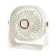 thumbnail image 2 of Ventilador de escritorio USB con pantalla digital | Miniventilador de 3 velocidades y alta potencia para oficina y hogar | Ventilador portátil colgante con cabezal flexible | Blanco, rosa y verde, 2 of 6