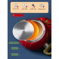 thumbnail image 4 of Enamel Cast Iron Stock Pot, Nonstick Soup Pot Pasta Can, Tomato Cocotte, Cute Vegetable Shape, Multifunction Cooking Pot with Handles for Thanksgiving Grill, Oven Backyard Cooking,Avocado Pot, 4 of 8