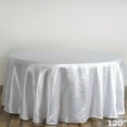 thumbnail image 6 of Balsa Circle 120" Round Satin Tablecloth White, 6 of 6