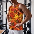thumbnail image 5 of KLL Sunflower4 Print Men's Muscle Gym Workout Stringer Tank Tops Bodybuilding Fitness T-Shirts Tank Tops Men-3X-Large, 5 of 7