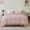 Peach Pink-Queen, variant on Cotton Duvet Cover For Teens  3 Pieces Soft Comforter With Zipper Closure Boy Girl Warm Adorable Bedding Set - Alpaca
