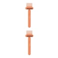 thumbnail image 1 of Vogacara Cepillo de peine 2 en 1, garras, eliminador de polvo de plástico, herramientas de limpieza de mano para salón de peluquería Naranja 2piezas, 1 of 6