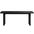 thumbnail image 4 of Barara King Home Office Desk, Computer Desk,71" Executive Desk, Modern Computer Desk with Wood Double Pedestal Base,Black, 4 of 4
