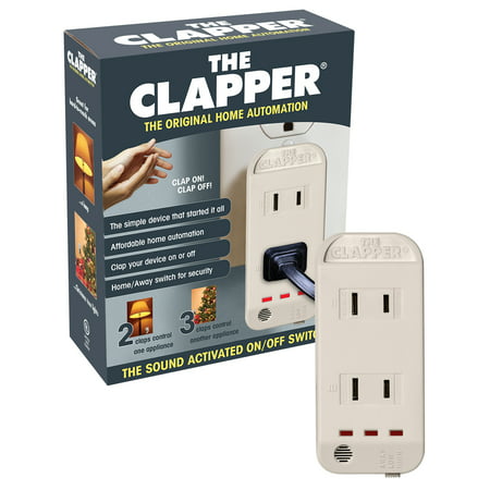 The Clapper! Wireless Sound Activated On/Off Switch with Clap Detection for Electrical Outlets