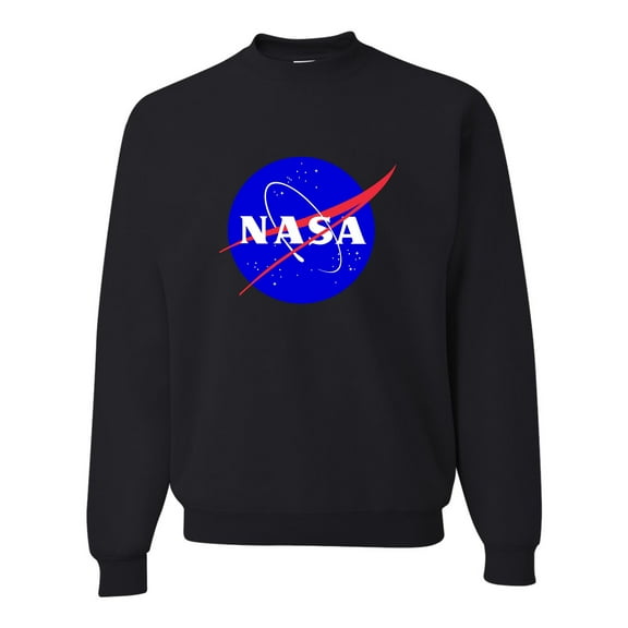 Adult Blue NASA Logo Sweatshirt Crewneck
