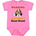 thumbnail image 3 of Inktastic Protected by a Basset Hound Funny Dog Boys or Girls Baby Bodysuit, 3 of 5