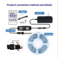 thumbnail image 2 of Controlador WS2812B Control Remoto Bluetooth Música Aplicación de Control para Tira de Luz LED Pixel SK6812 WS2811 WS2812 DC 12V-24V, 2 of 5