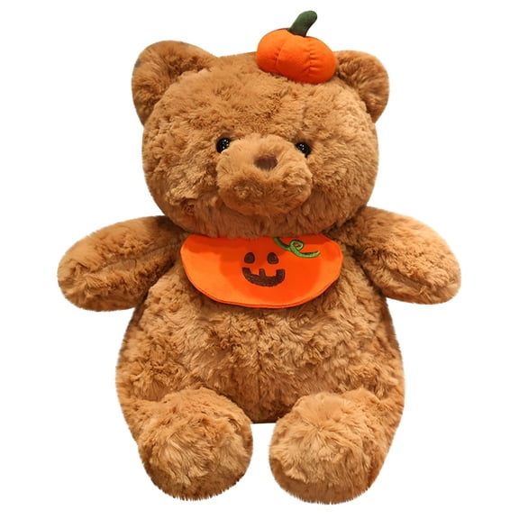 BESTSKY Halloween Plush Stuffed Animal Teddy Bear in Pumpkin Costume - Soft Toy - Gifts for Kids - 9.8 Inches