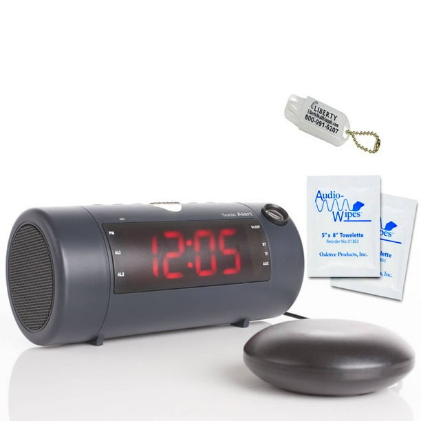 Sonic Alert Blast Super Loud Alarm Clock W Bluetooth Speaker Shaker Sonic Alert Blast Super Loud, Extremely Loud Alarm Clocks