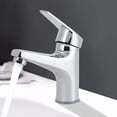 thumbnail image 4 of G1/2in Copper Single Hole Single Handle Hot Cold Water Tap Faucet for Bathroom Kitchen, 4 of 8