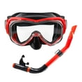 thumbnail image 3 of koolsoo Snorkel Set Snorkel Swim Goggles Diving Adult for Swimming Scuba Diving Red Black, 3 of 9