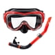 thumbnail image 3 of Conjunto de snorkel Sharpla gafas de natación máscara de buceo negro rojo, 3 of 8