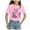 4-Pink, variant on ZTKWD Girls Holidays Short Sleeve Graphic T-Shirts 2-14 years Easter bow