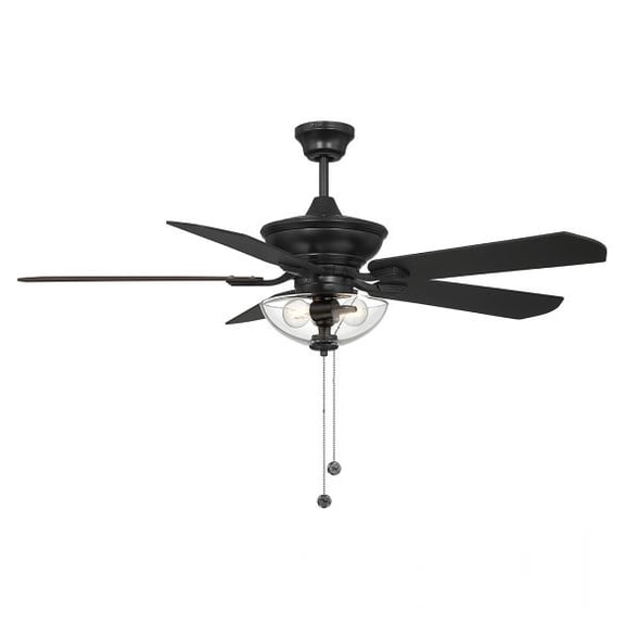 Savoy House - M2026MBKRV - 52" 2-Light Outdoor Ceiling Fan in Matte Black