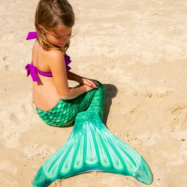 Fin Fun Mermaidens with Included Monofin - Swimmable Mermaid Tail -  Reinforced Water Game for Adults & Teens w/Sun Resistant Material - (Celtic  Green, Adult L) 