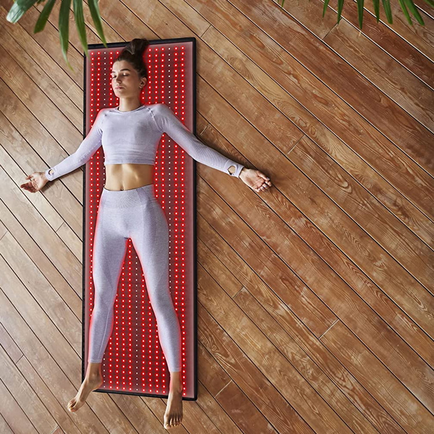 Red L.Ight T.herapy Pad for Full Body,945pcs L.E.D 660nm Red and 850nm Near-I.nfrared L.Ight T.herapy Device,Large Home Laying Mat for Body, Muscle Recovery