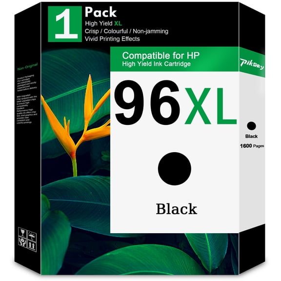 96XL Ink Cartridges (1 Pack, Black) - Compatible for HP96 XL Ink Cartridge for Deskjet 6940 6980 9800 Officejet 7310 7210 Printers