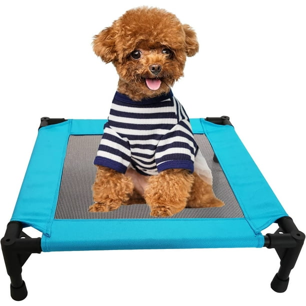 Elevated Dog Bed. Raised Cooling Pet Cot for Dogs & Cats with