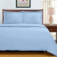 thumbnail image 2 of Superior Egyptian Cotton Duvet Cover Set, Full/ Queen, Light Blue, 2 of 3