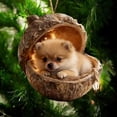 thumbnail image 1 of Adorno de Animales del Bosque Decoración para el árbol de Navidad, diseño caprichoso, material acrílico duradero, aporta un toque festivo para las fiestas, 8 cm, 1 of 6