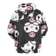 thumbnail image 3 of Kuromi And My Melody Hoodie 3D Print Pullover Hooded Long Sleeve Sweatshirts Tops Blouse with Pocket for Mens Womens, 3 of 8