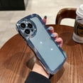 thumbnail image 1 of Simple Cámara Circular Protectora Grandes Olas Chapado Funda Para IPhone 11 12 13 Pro Max 14 Plus, 1 of 4