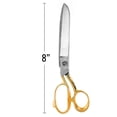 thumbnail image 2 of 8 Inch ToolTreaux Stainless Steel Heavy Duty Fabric Scissors Sewing Supplies with Gold Handles, 2 of 8