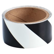 Brady Floor Tape,Black/White,2 inx15 ft,Roll 76430
