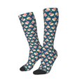 thumbnail image 2 of Fotbe Popcorn With Glasses print Women's Men's Novelty Crew Socks Cotton Socks Knee High Socks for Walking,Running,Nurses,Pregnancy, 2 of 8