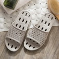 thumbnail image 2 of Mens Slippers,Soft EVA Bath Slippers Water Leakage Sandals for Men Women Home Indoor Outdoor Use,Slippers for Men,Light Gray,8.5, 2 of 4