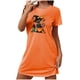 thumbnail image 1 of Camisón corto de talla grande para mujer, camisón de manga corta con estampado de pecho a la moda, camisón para mujer, 1 of 2