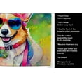 thumbnail image 5 of Corgi Hippie Dawg Kitchen Towel 15 in x 25 in, 5 of 5