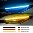 thumbnail image 1 of Paquete de 2 luces led de color drl para coche, tira de luces led de flujo secuencial rgb, faros multicolor impermeables de circulación diurna, 1 of 4