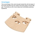 thumbnail image 4 of Uxcell Violin Bridge Maple Wood Violin Parts for 1/4 Violin, 4 of 6