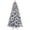 7.5ft White, variant on Demi Bonn 8ft Artificial Flock Christmas Tree with 1793PE/PVC Mixed Branch Tips & 470L Warm White Lights, Hinged Foldable Base for Indoor Holiday Decorating, White