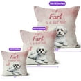 thumbnail image 4 of Every Fart is Love Note Maltese Guilty Face Happy Valentine's Pillow Cushion Double Sided Maltese Dog Lover Gifts Idea Throw Pillow - 01016, 4 of 4