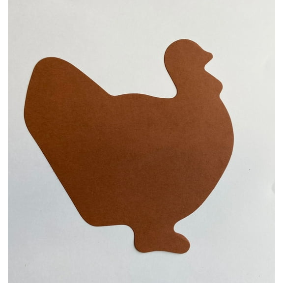 SHAPES ETC. Turkey Single Color Super Cut-Outs- 8” x 10”