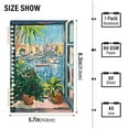 thumbnail image 2 of FORMRS 1-Subject Spiral Notebook 8" x 5" College Ruled 60 Refillable Sheet A5 Hard Cover, Blue Sea Boat, 2 of 7