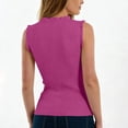 thumbnail image 5 of Jaunzuar Sleeveless Tops for Women Crew Neck Solid Color Wide Strap Tank Tops Summer Trendy Casual Tops, S-2XL, 5 of 6