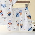 thumbnail image 4 of Xudanell Toddler Baby Boys Summer Outfits Short Sleeve Cartoon T-Shirt Tops & Shorts Sets 2Pcs Cute Baby Boys Cotton Summer Clothes For 1t 2t 3t 4t 5t 6t Boy Summer Vest Shorts Outfits, 4 of 5