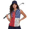 thumbnail image 6 of HUIACONG Vintage American Flag Casual Women's Sleeveless Golf Shirts, Relaxed Lightweight Sleeveless Golf Tennis Shirts for Athletic Sports Outdoor, 6 of 7