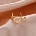 thumbnail image 2 of Women Moon Phase Ring Stainless Steel Crescent Moon Finger Rings Fashion Jewelry, 2 of 7