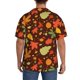 thumbnail image 3 of Fotbe Autumn Leaves Camisa Estampada de Manga Corta para Hombre, Casual de Verano, Estilo Playero, Sin Arrugas-Small, 3 of 5