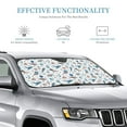 thumbnail image 3 of Fuzoiu Undersea Animals Print Car Windshield Sunshade,Foldable Reflective Sun Visor,Windshield Sun Shade,UV Rays Sun Visor Shade,Auto Front Sun Shield Shade-Medium, 3 of 8