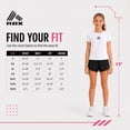 thumbnail image 6 of RBX Girls Athletic Shorts Breathable Performance Double Mesh Gym Running Dolphin Shorts, 6 of 7