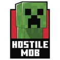 thumbnail image 2 of Men's Minecraft Hostile Mob Creeper Graphic Tee White X Large, 2 of 5
