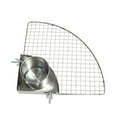thumbnail image 3 of Comedero para Aves con Plato de Alimentación de Acero Inoxidable Cuenco de Agua Estructura Triangular Extraíble y Diseño Hueco Adecuado para Jaula de, 3 of 9
