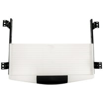 KALLORY Slide Out Keyboard Tray Ergonomic Design White 1 Set
