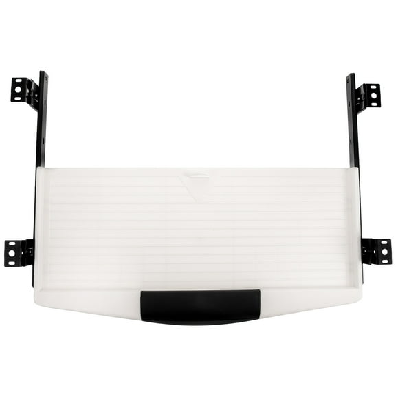 KALLORY Slide Out Keyboard Tray Ergonomic Design White 1 Set