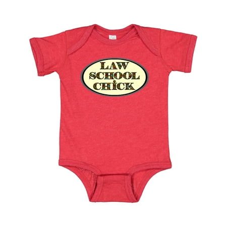 

Inktastic Law School Chick Heart Text Gift Baby Girl Bodysuit